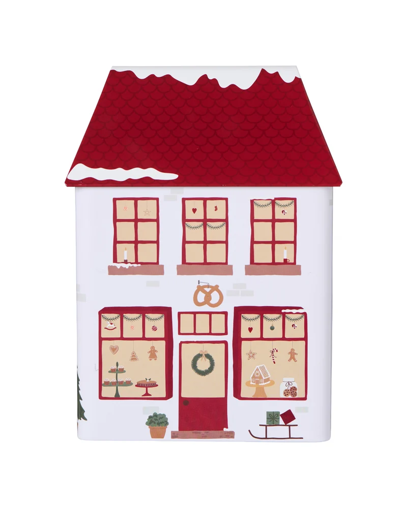 Keksdose Bäckerei - rot/weiß