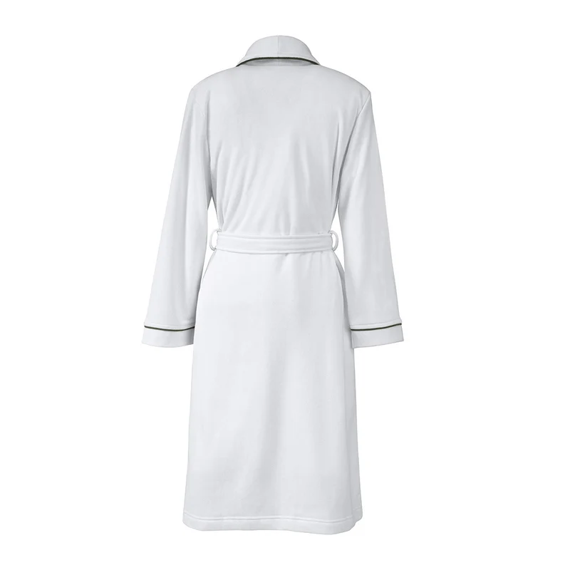 Bademantel Lacoste L Pique Blanc
