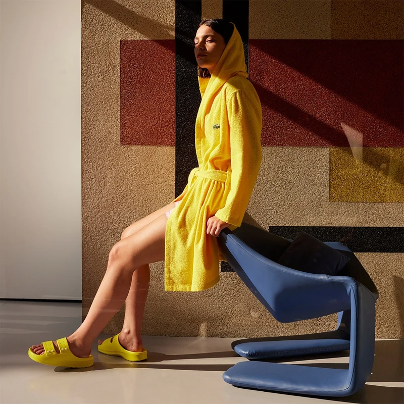 Bademantel Lacoste L Confort Jaune
