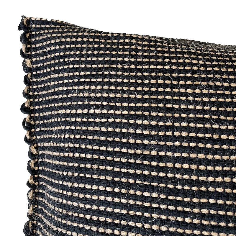 Upcycling-Kissen mit Füllung Cadema [Schwarz]