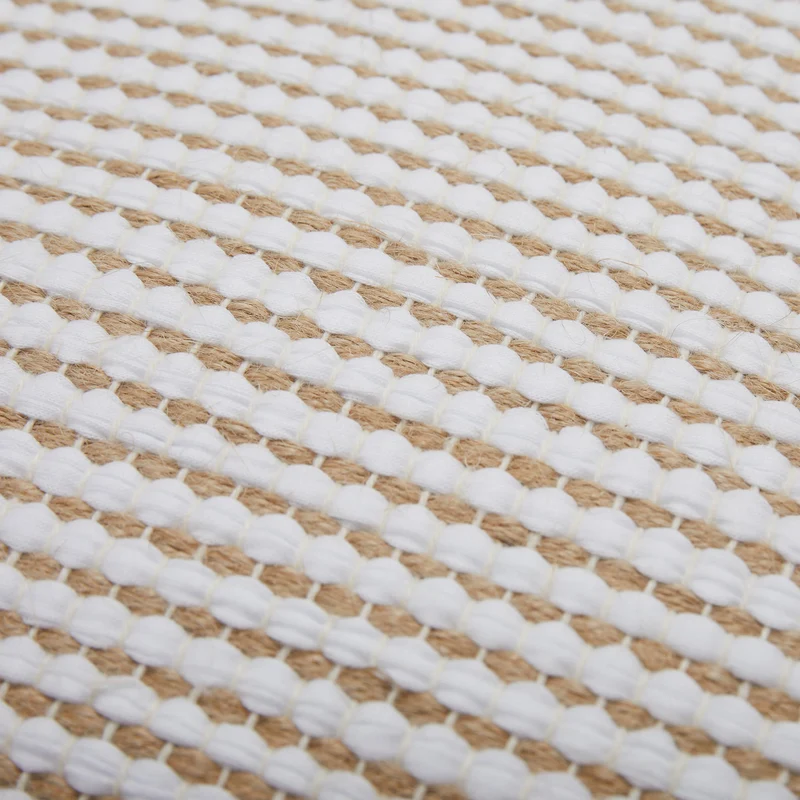 Upcycling-Kissen mit Füllung Cadema [Weiß & Beige]
