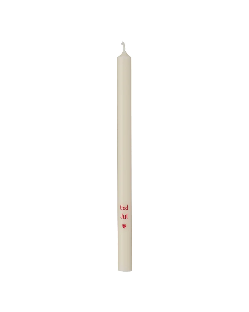 Dünne hohe Kerze God Jul (20 cm)