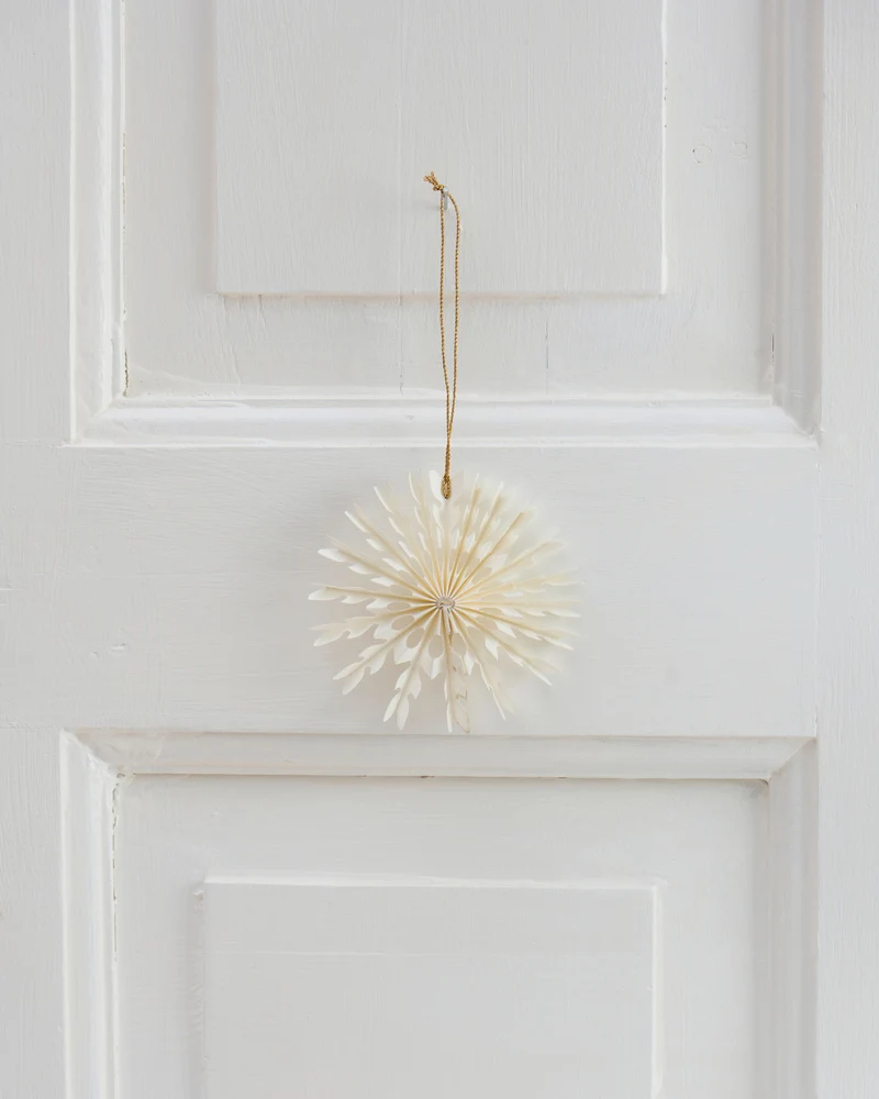 Ornament Schneeflocke - Weiß