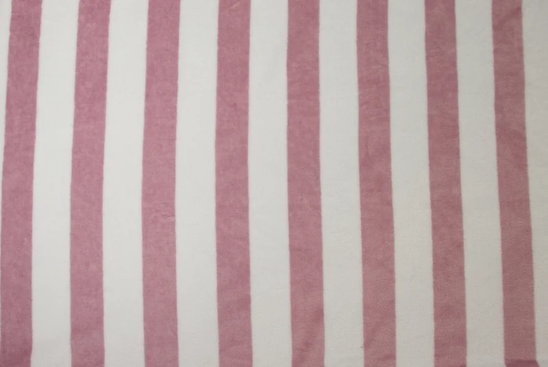 Wohndecke (STOCK) printed pink-white-stripes