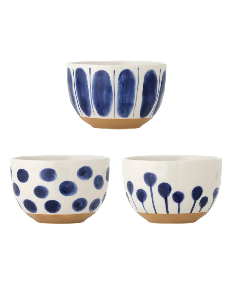 Schalen Linora – Blau (3er Set)