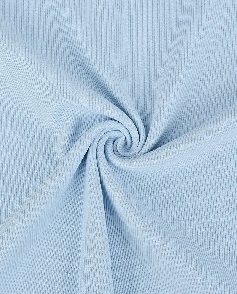 Rippjersey uni *Ab 50 cm