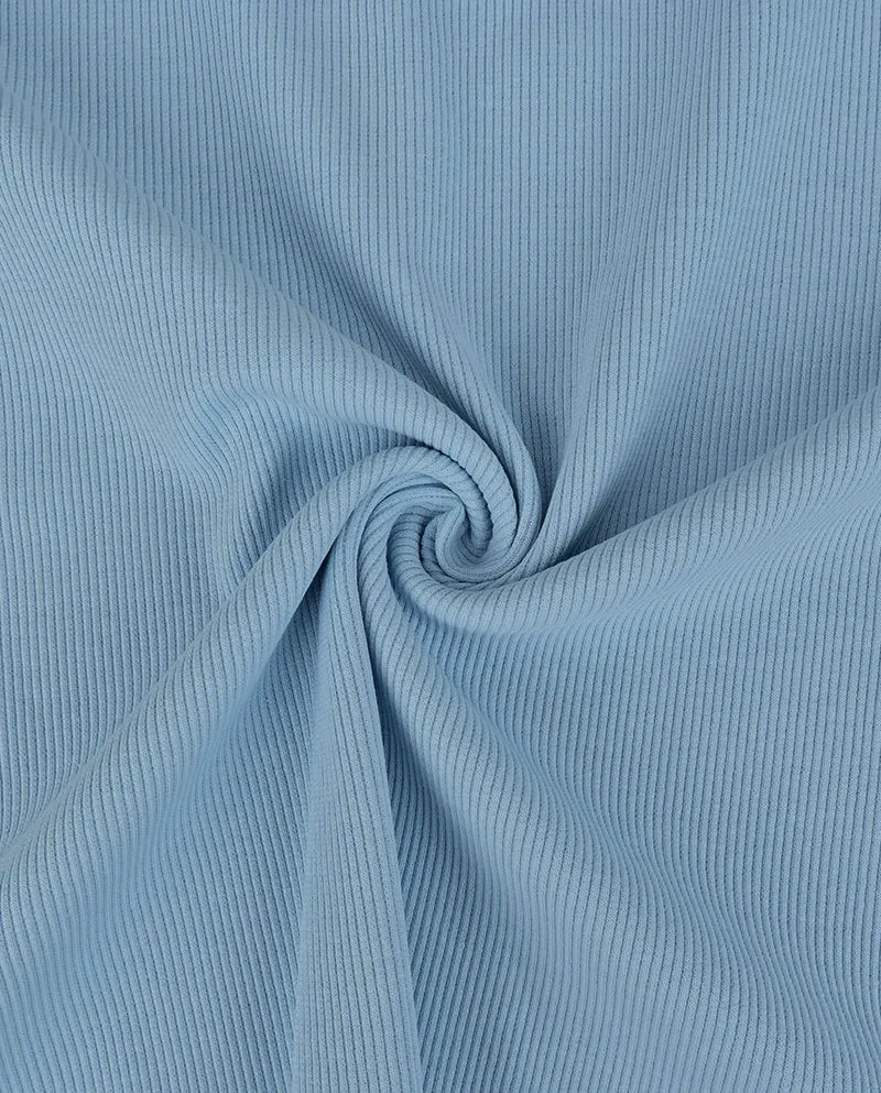 Rippjersey uni *Ab 50 cm