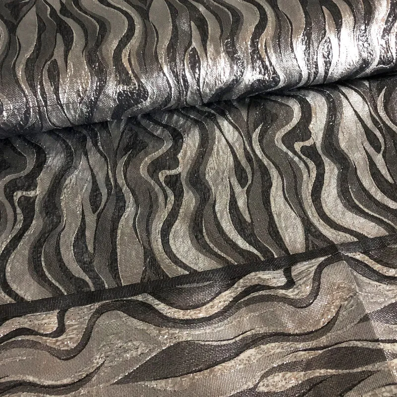 Brokatstoff Glitzerwellen *Ab 50 cm