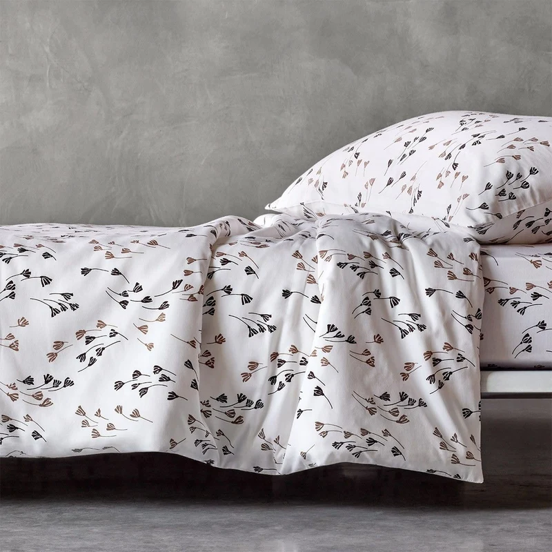 Bettwäsche Set Valerian Beige 135/200cm & 80/80cm