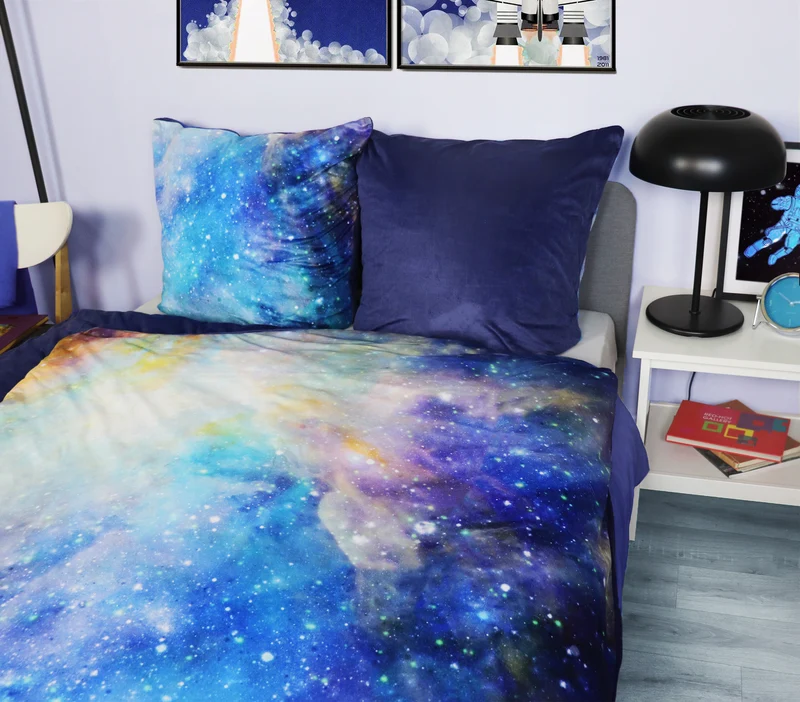 Bettwäsche MicroMink "Galaxy" (135x200cm+ 80x80cm)