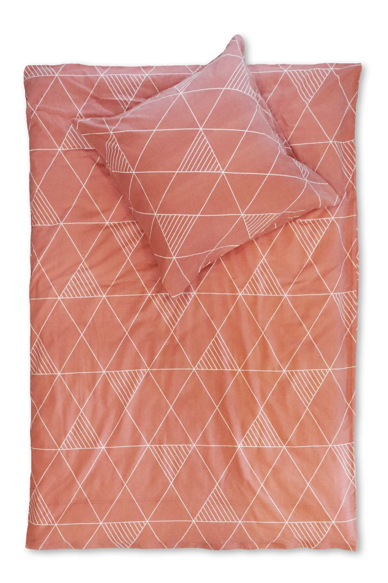 Bettwäsche Flanell - Modern Geometrics - Terrakotta