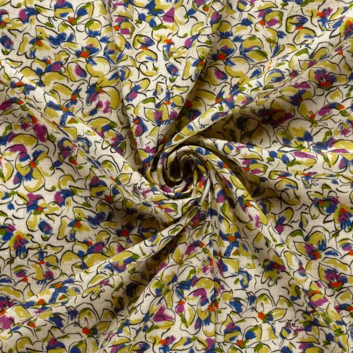Viskose-Leinen Blumen *Ab 50 cm