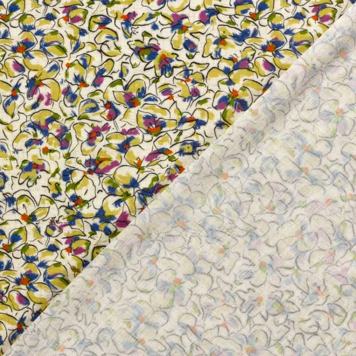 Viskose-Leinen Blumen *Ab 50 cm