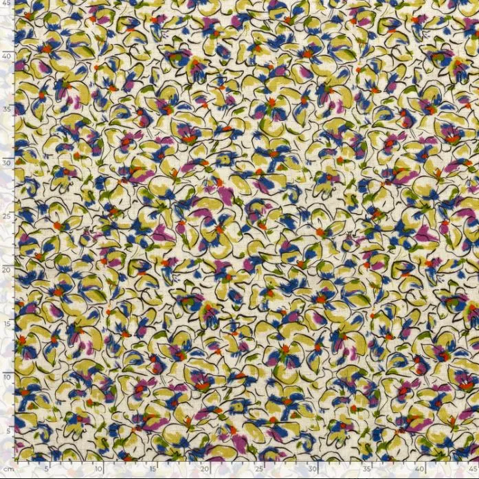 Viskose-Leinen Blumen *Ab 50 cm