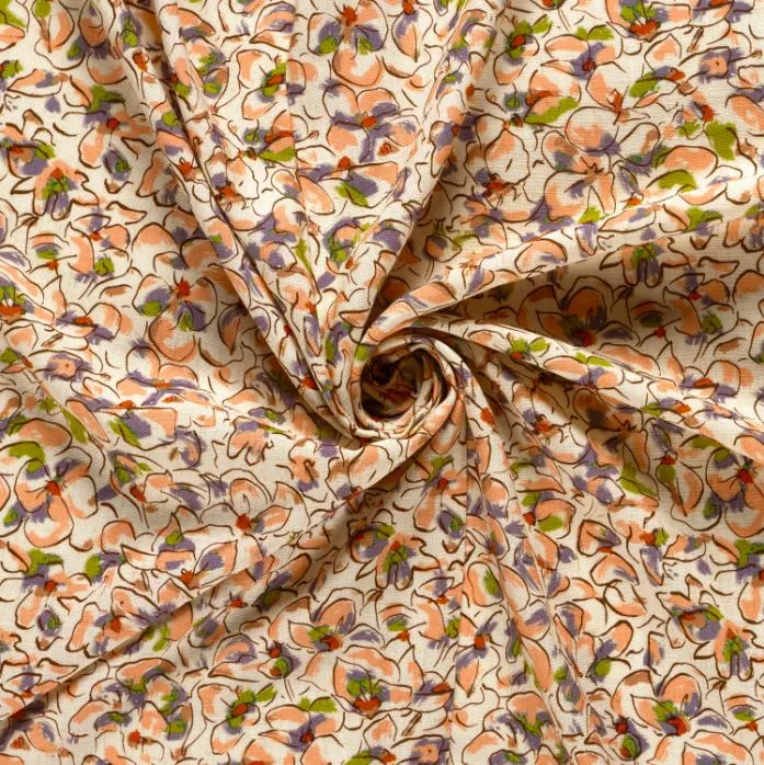 Viskose-Leinen Blumen *Ab 50 cm