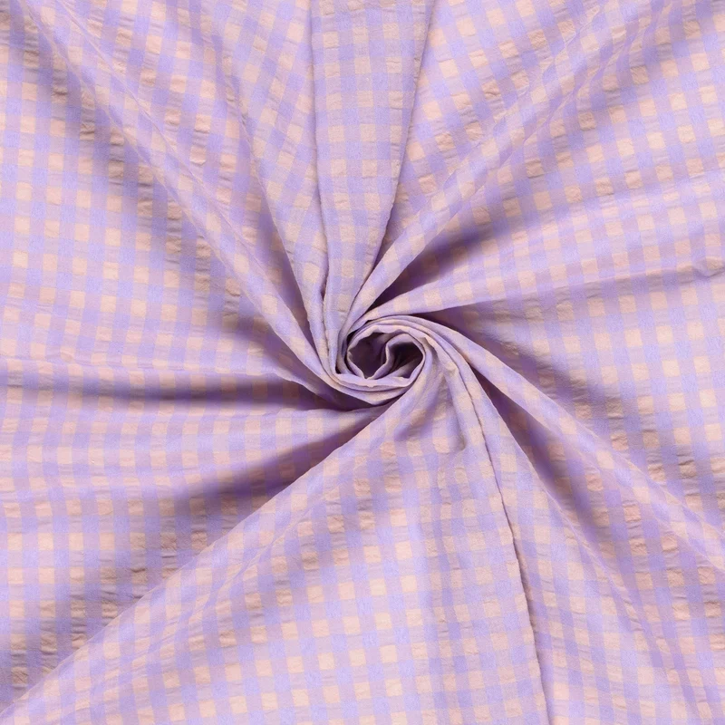 Seersucker Karo * Ab 50cm