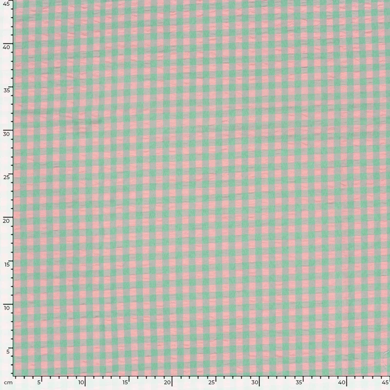Seersucker Karo * Ab 50cm