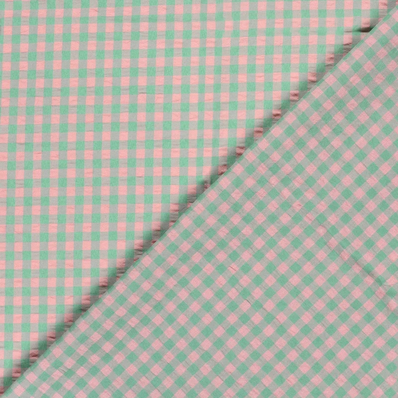 Seersucker Karo * Ab 50cm