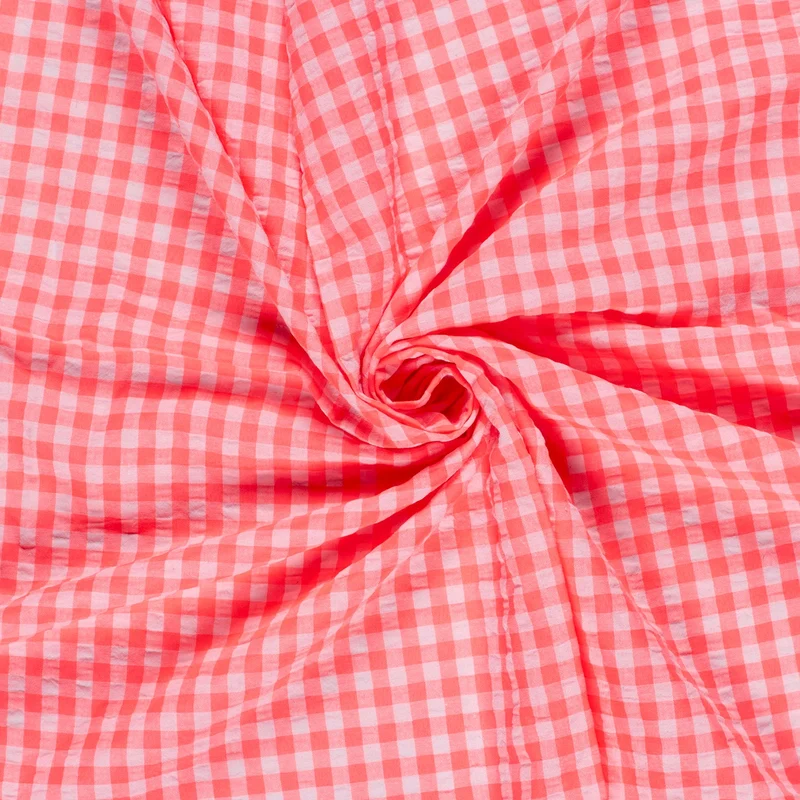 Seersucker Karo * Ab 50cm