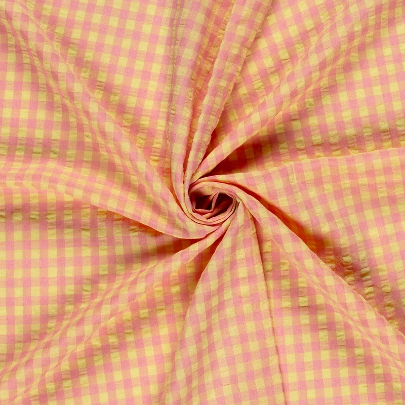 Seersucker Karo * Ab 50cm