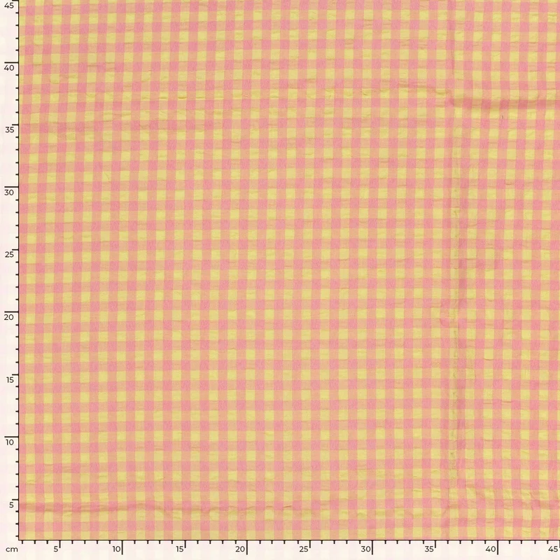 Seersucker Karo * Ab 50cm