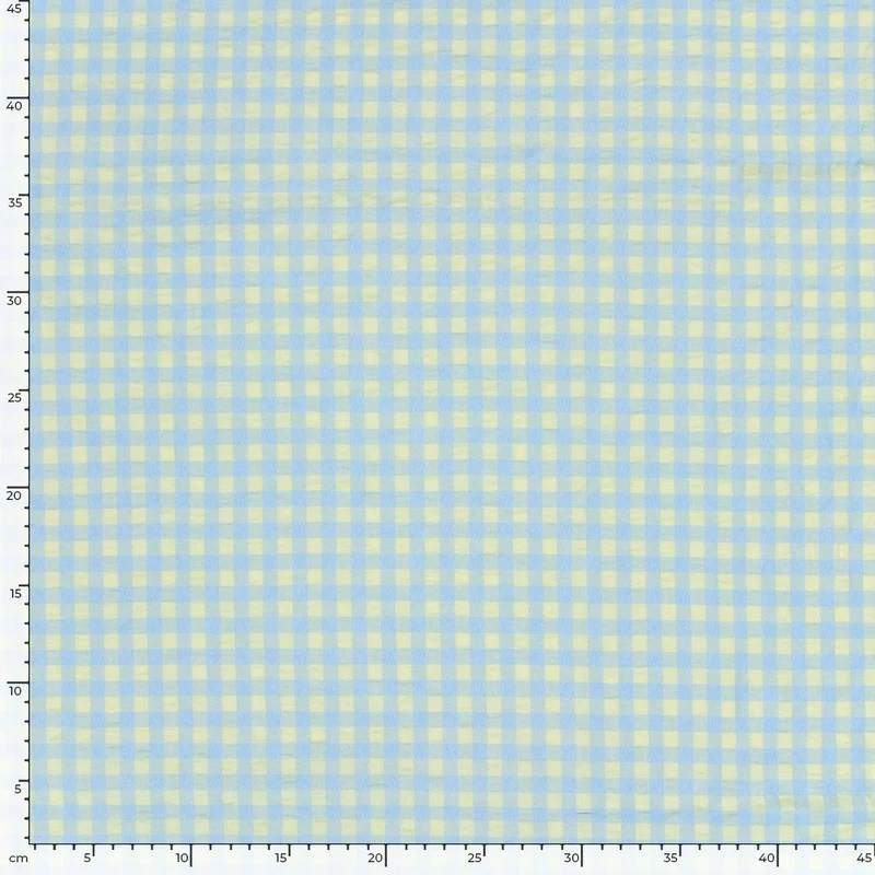 Seersucker Karo * Ab 50cm