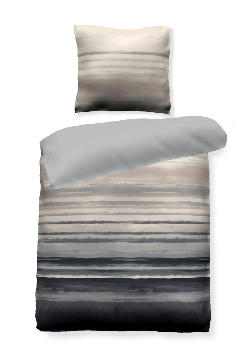 Bettwäsche Watercolor Stripes - natural
