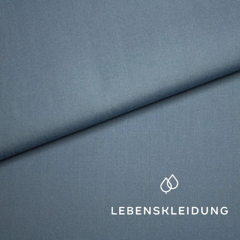 Bio Popeline 58/28 - Fernblau