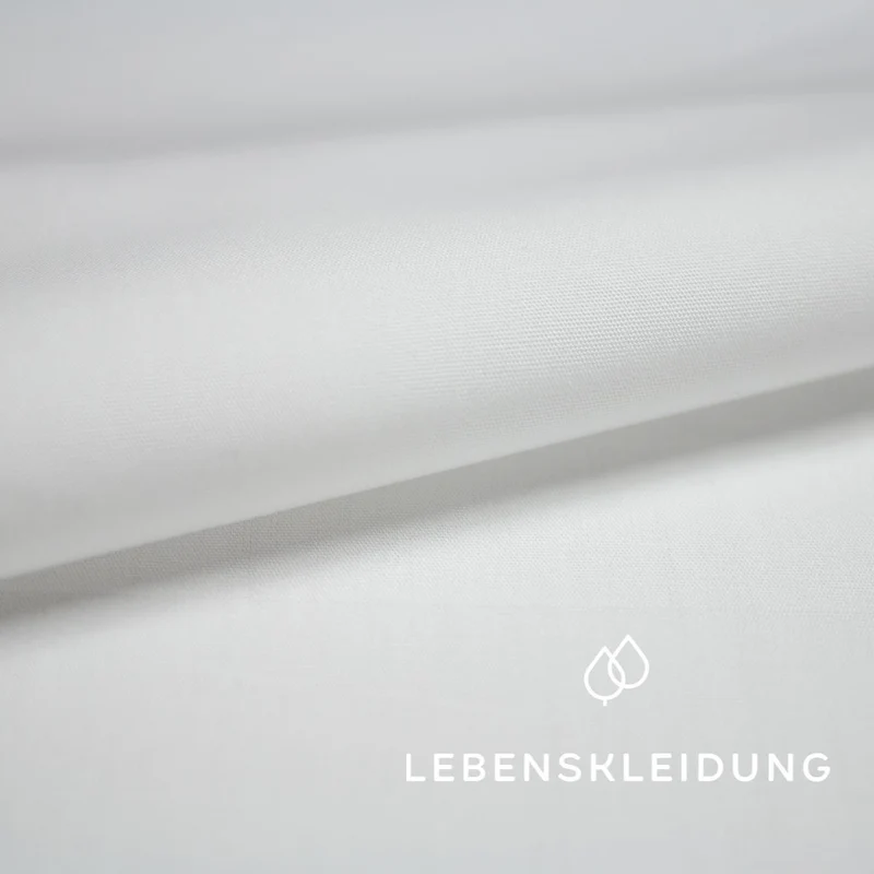 Bio Popeline 58/28 - Weiß