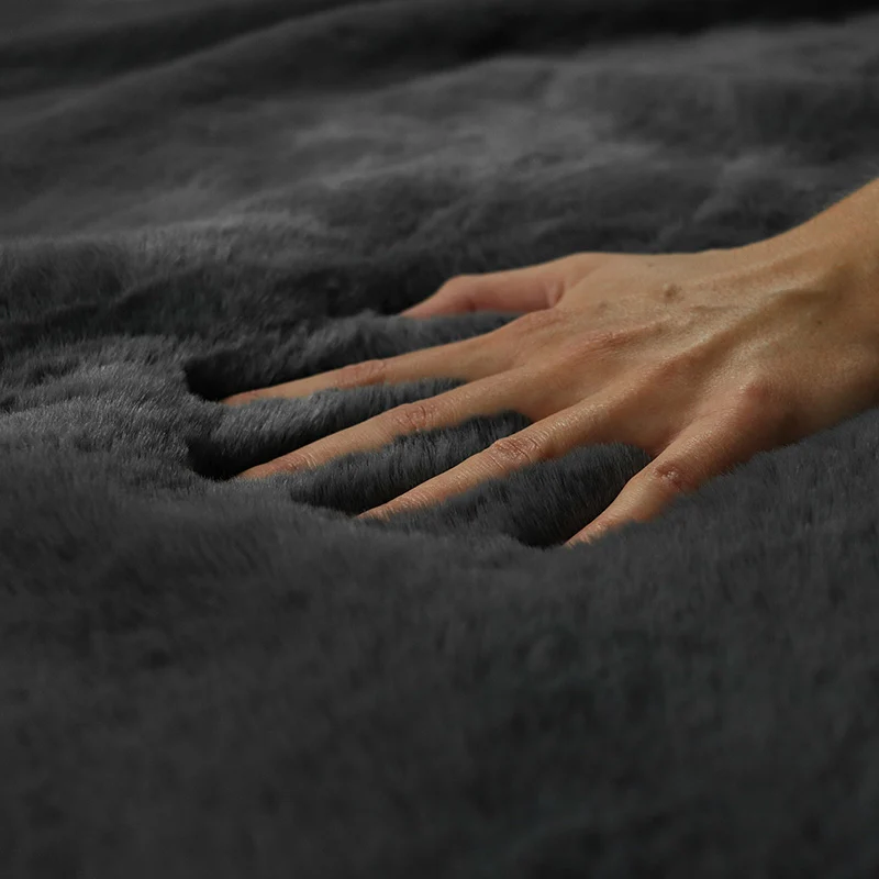 Wohn- Kuscheldecke Felloptik DELUXE