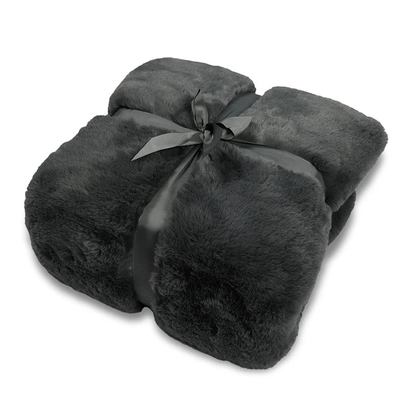 Wohn- Kuscheldecke Felloptik DELUXE