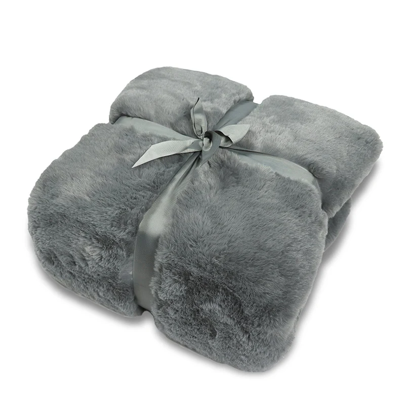 Wohn- Kuscheldecke Felloptik DELUXE