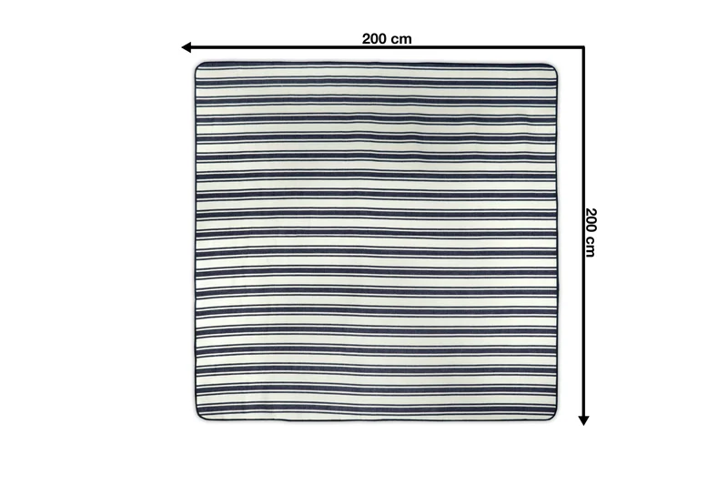 Picknickdecke / Campingdecke XXL Matte 200x200cm ""Chillout - blau""