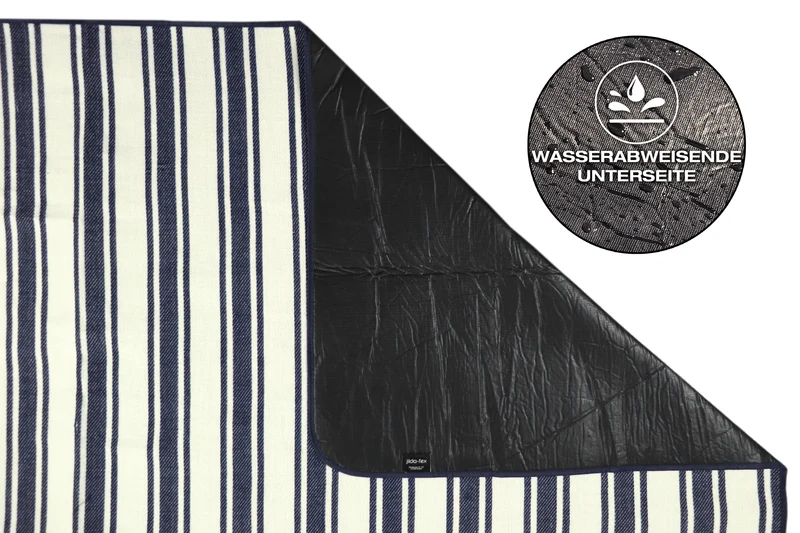 Picknickdecke / Campingdecke XXL Matte 200x200cm ""Chillout - blau""