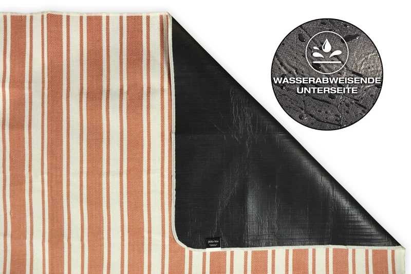 Picknickdecke / Campingdecke XXL Matte 200x200cm ""Chillout - korall""