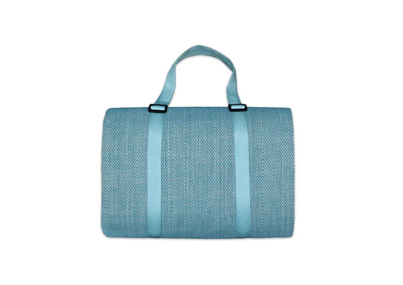 Picknickdecke / Campingdecke XXL Matte 200x200cm ""Chillout - petrol""