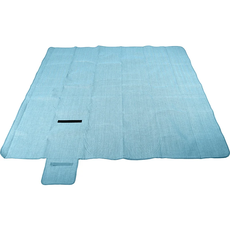Picknickdecke / Campingdecke XXL Matte 200x200cm ""Chillout - petrol""