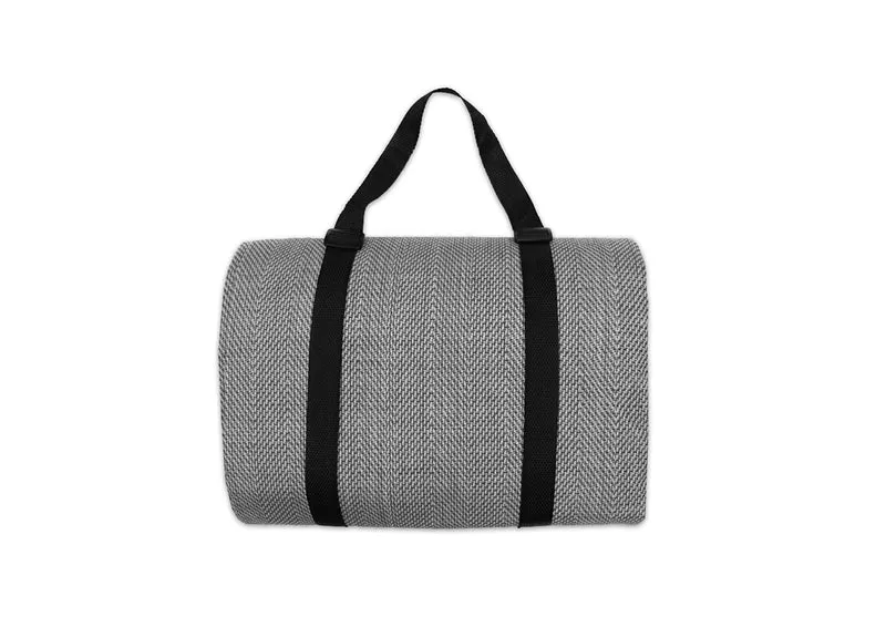 Picknickdecke / Campingdecke XXL Matte 200x200cm ""Chillout - anthrazit""