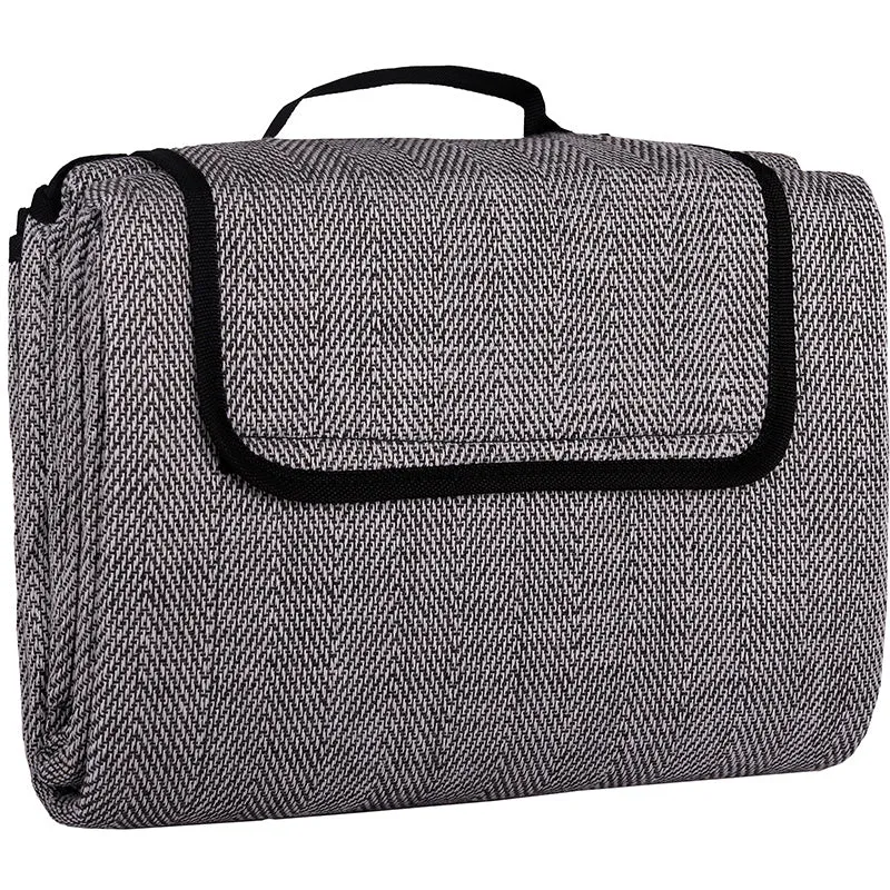 Picknickdecke / Campingdecke XXL Matte 200x200cm ""Chillout - anthrazit""