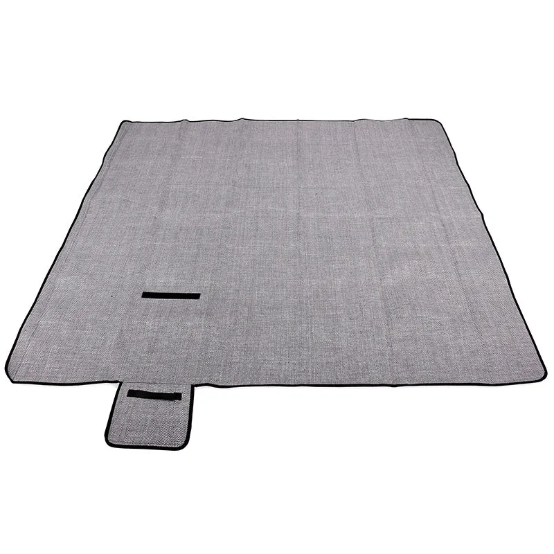Picknickdecke / Campingdecke XXL Matte 200x200cm ""Chillout - anthrazit""