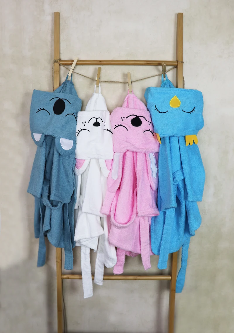 Bademantel Kinder - Happy Koaola Grey (M)