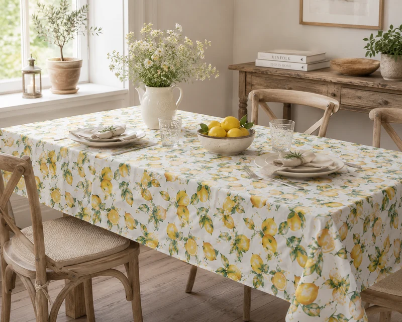 Chic Antique Aix Tischdecke mit Zitronen