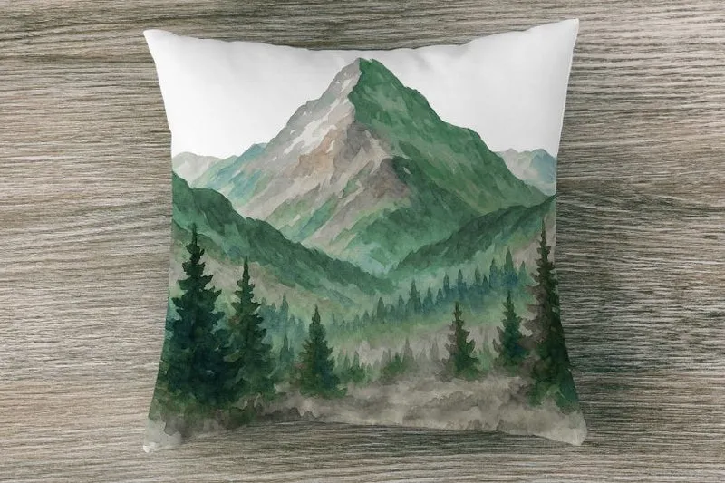 Samt Panele bedruckt für Kissen 45 x 45 cm