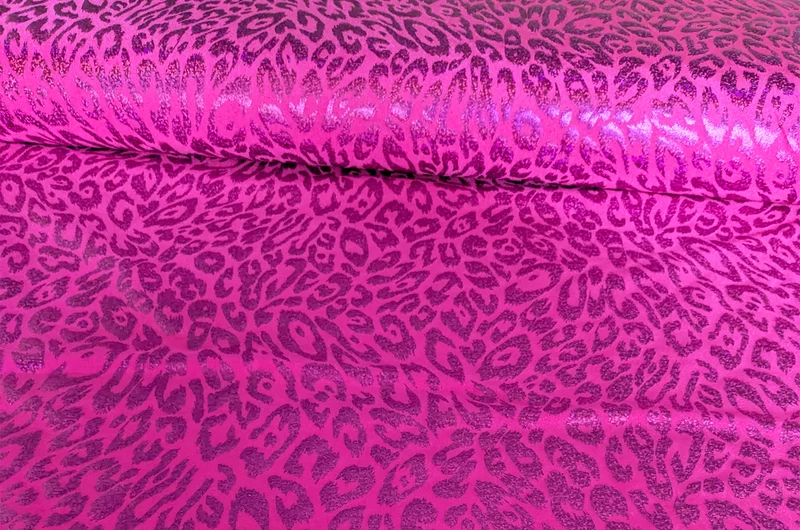 Jersey Stretch Glitzer-Leo *Ab 50cm