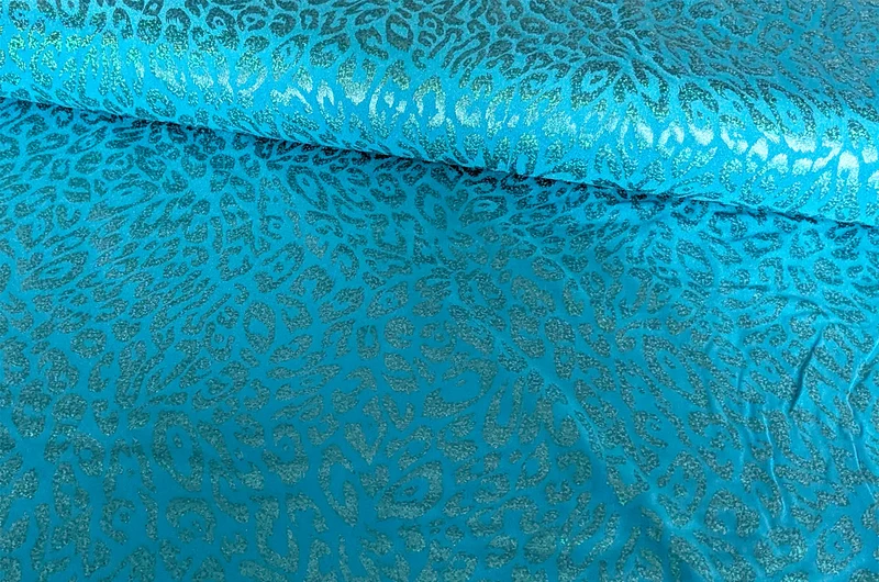 Jersey Stretch Glitzer-Leo *Ab 50cm