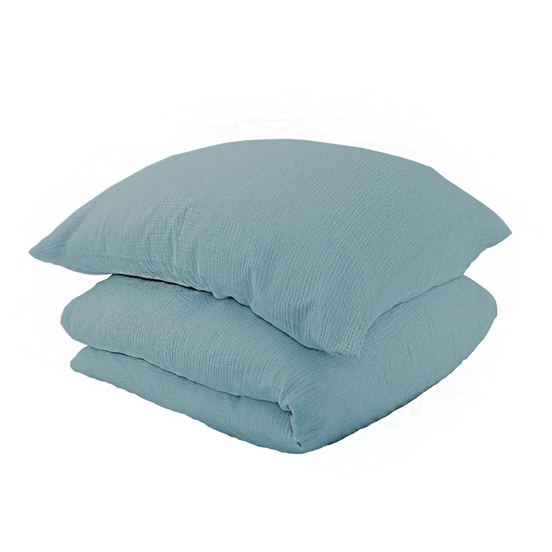 Musselin Bettwäsche aus 100% Bio Baumwolle - ÖKO-TEX Standard 100, Made in Green