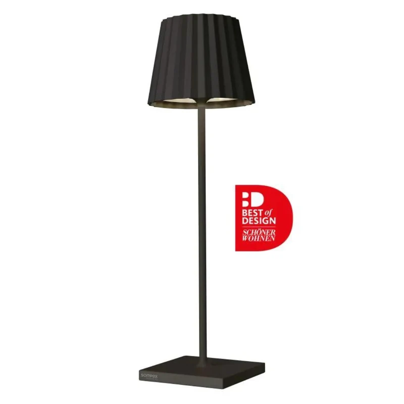 Sompex Lampe - LEUCHTE TROLL 2.0 SCHWARZ T LED AKKU - Tischleuchte