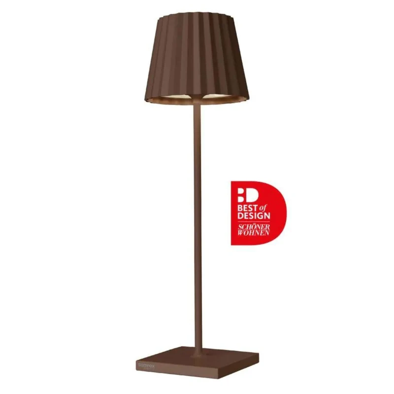 Sompex Lampe - LEUCHTE TROLL 2.0 ROST T LED AKKU - Tischleuchte