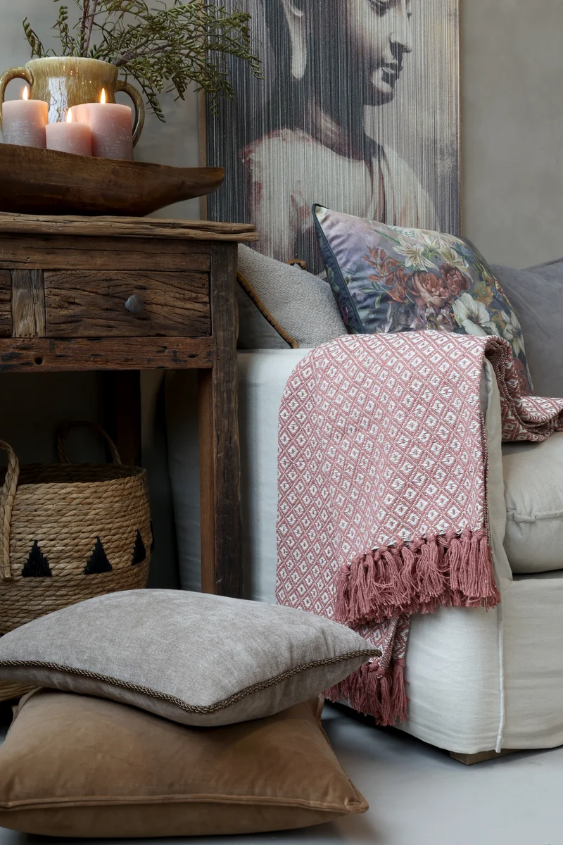Chic Antique Plaid Aix Clay / Creme