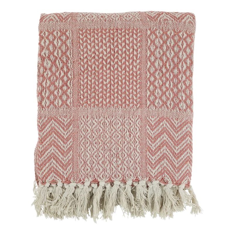 Chic Antique Plaid Aix Coral Blush